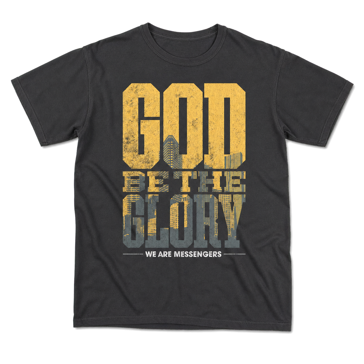 God Be The Glory Tee flat lay