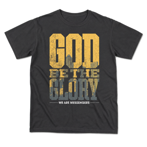 God Be The Glory Tee flat lay