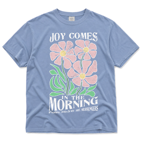Joy In The Morning Flower Tee flat lay