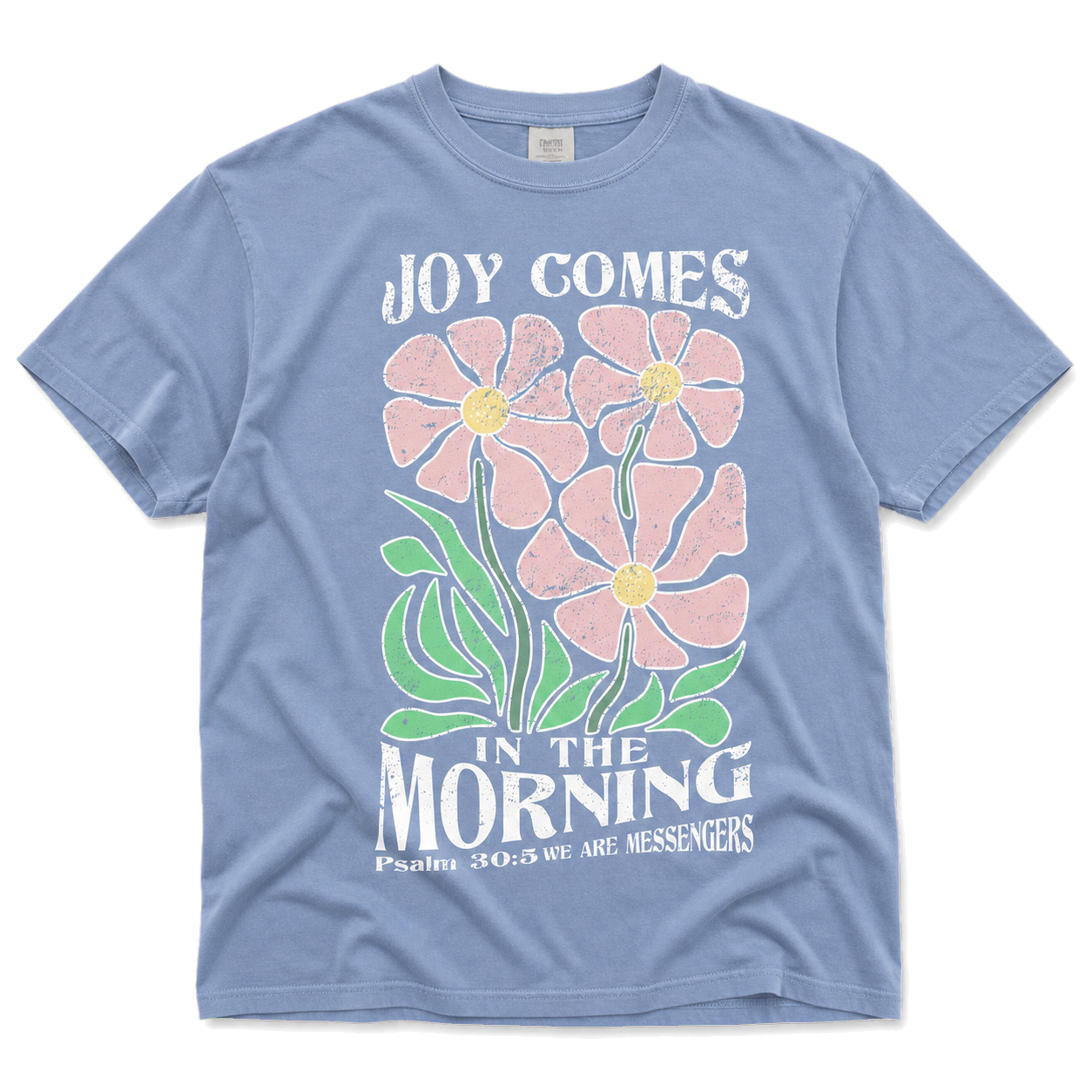 Joy In The Morning Flower Tee flat lay