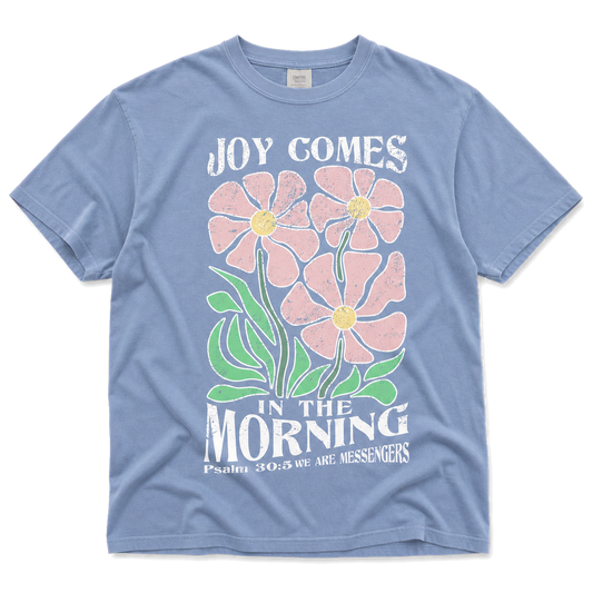 Joy In The Morning Flower Tee flat lay