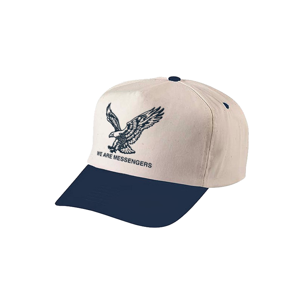 Eagle Hat - Cream + Navy