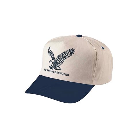 Eagle Hat - Cream + Navy